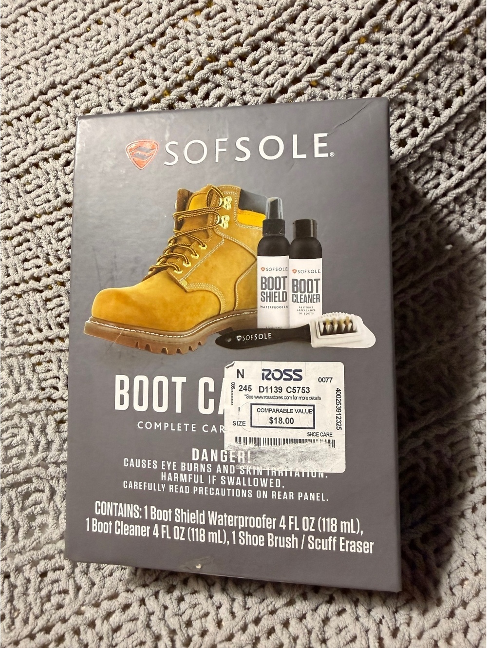 Sof Sole Boot Care Kit – Complete Care with Waterproofer, Cleaner & Brush